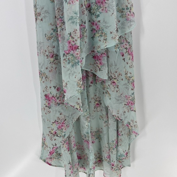 Cinderella by Disneyflowing princess floral hi low spaghetti strap dress medium - Picture 4 of 13